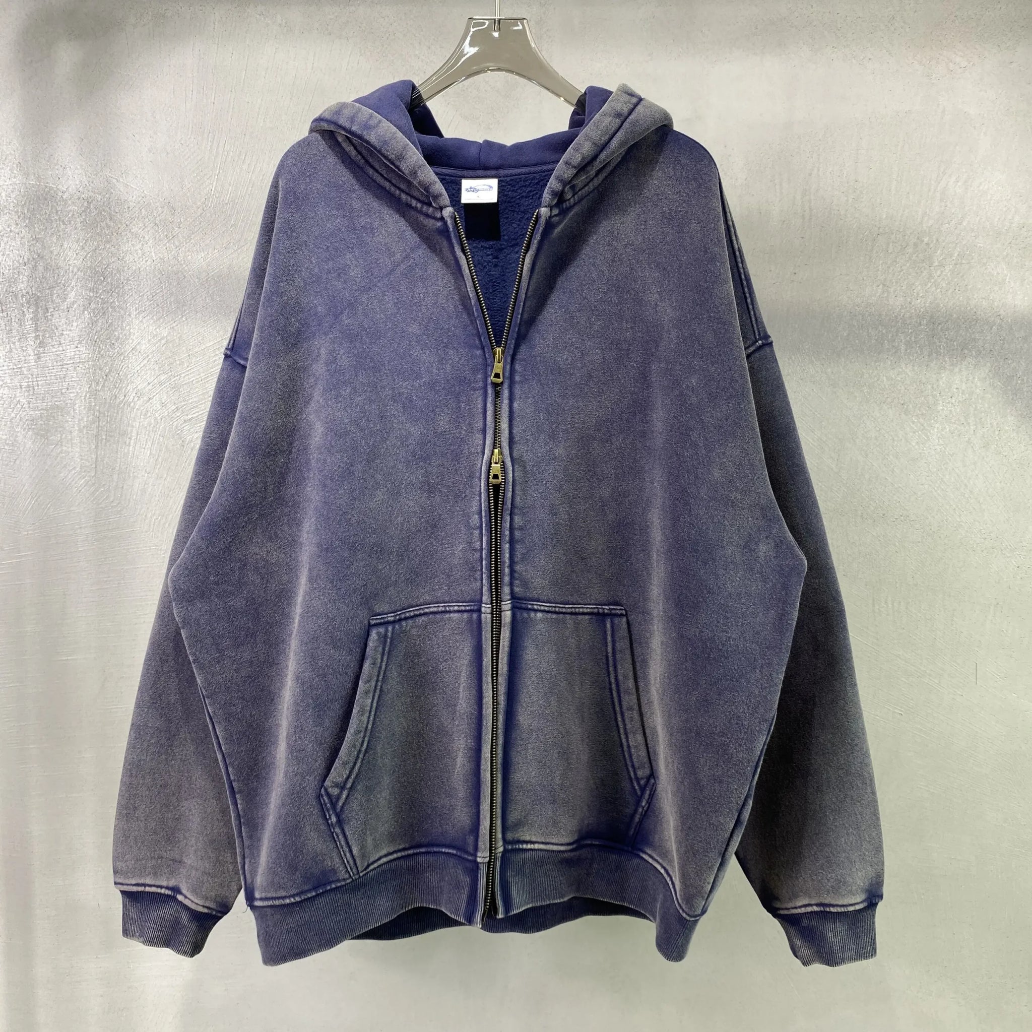 Batik fleece zippered hoodie 5
