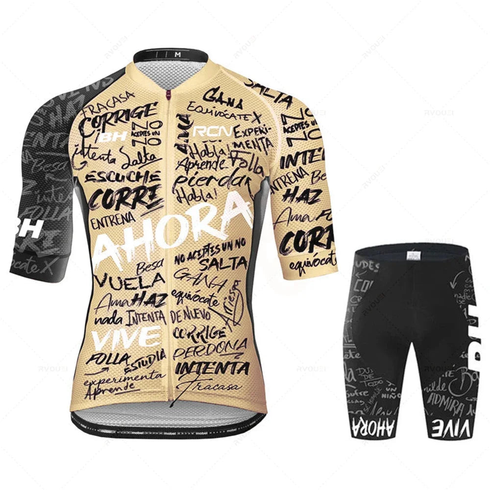RCN Men's Cycling Jersey & Bib Shorts Summer Set