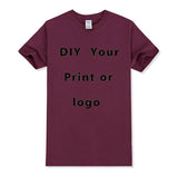Custom T shirt Women Men Customised Printed 100% Cotton Short Sleeve Your Logo Photo Brand Text Tee Personalize Graphic Clothing