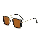 Retro Small Square Metal Sunglasses