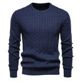 Men's Giraffe Embroidery Cotton Sweater