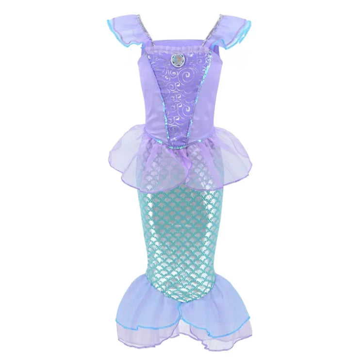 Girls' Gothic Skeleton Mermaid Costume