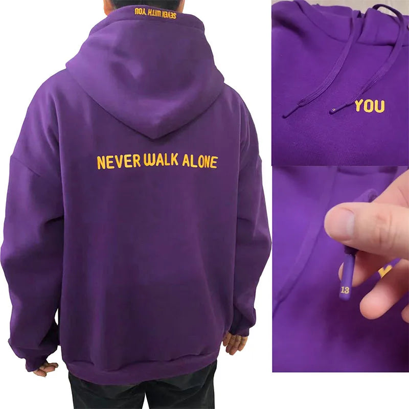 2024 Original  Hoodie Printed Seven With You 13 You Never Walk Alone Digital File Jimin Merch For Fans Card Purple Sweatshirt 4