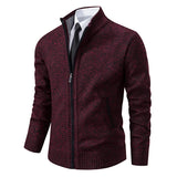 Autumn-And-Winter-New-Jersey-Men-s-Casual-Sports-Coat-Solid-Color-Stand-Collar-Wweater-Grab