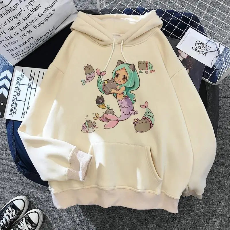 Kawaii Cat Ears Oversized Hoodie