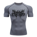 Men's T-shirt Men Running Sport T Shirt Men Compression Fitness Tops Jersey 3