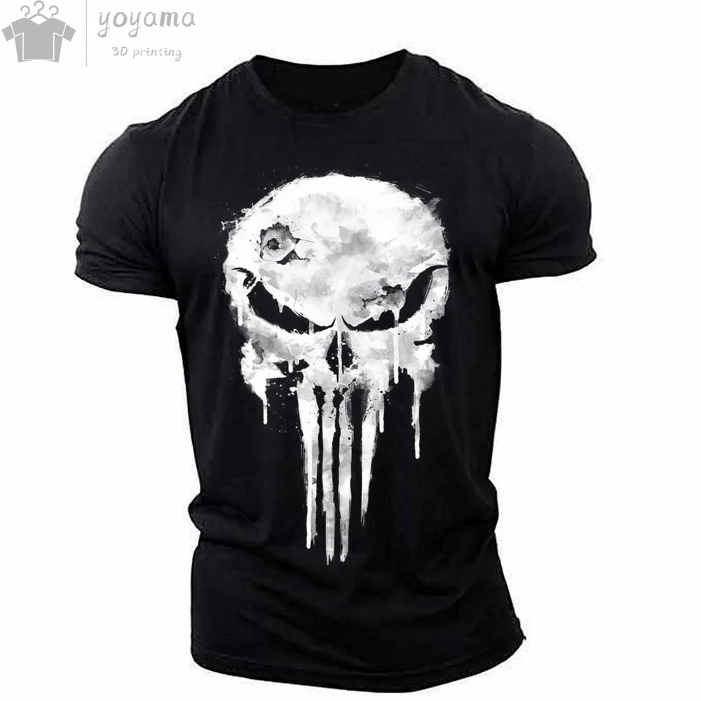 Tactical Skull Men's 3D Graphic Tee