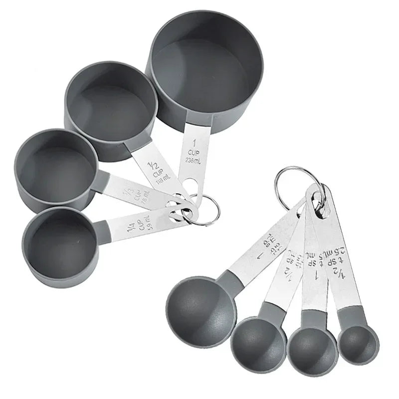 8-Piece Stainless Steel Measuring Set