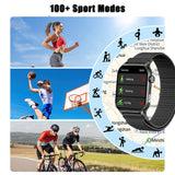 AMOLED Smart Watch Bluetooth Call LED Flashlight 100+ Sport Mode DIY Dial Custom Camera Control Smartwatch for Men Women 4