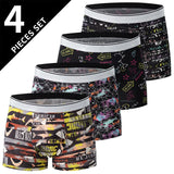 Men’s 4-Pack Fashion Printed Boxers