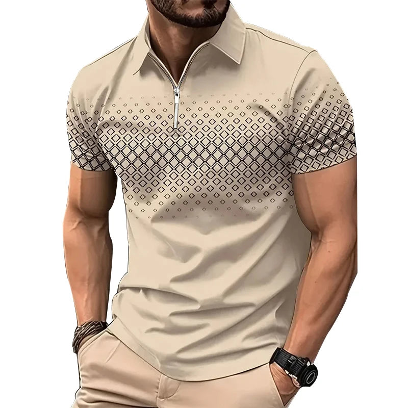 Men’s Sport Zip-Polo Shirt
