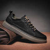 Casual Spring Men's Loafers Shoes Platform Slip on Shoes for Men Leather Sneakers New Comfort Flat Shoes Men's Sneakers 3