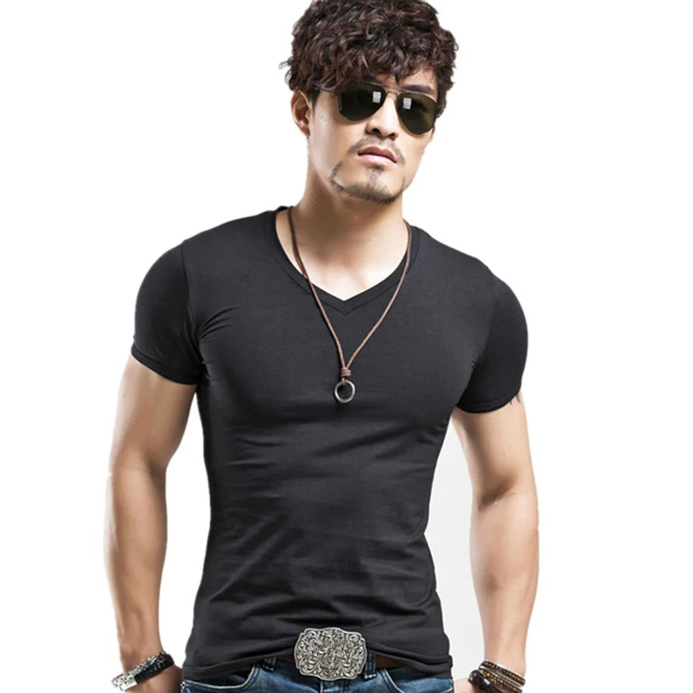 Men’s V-Neck Fitness T-Shirt