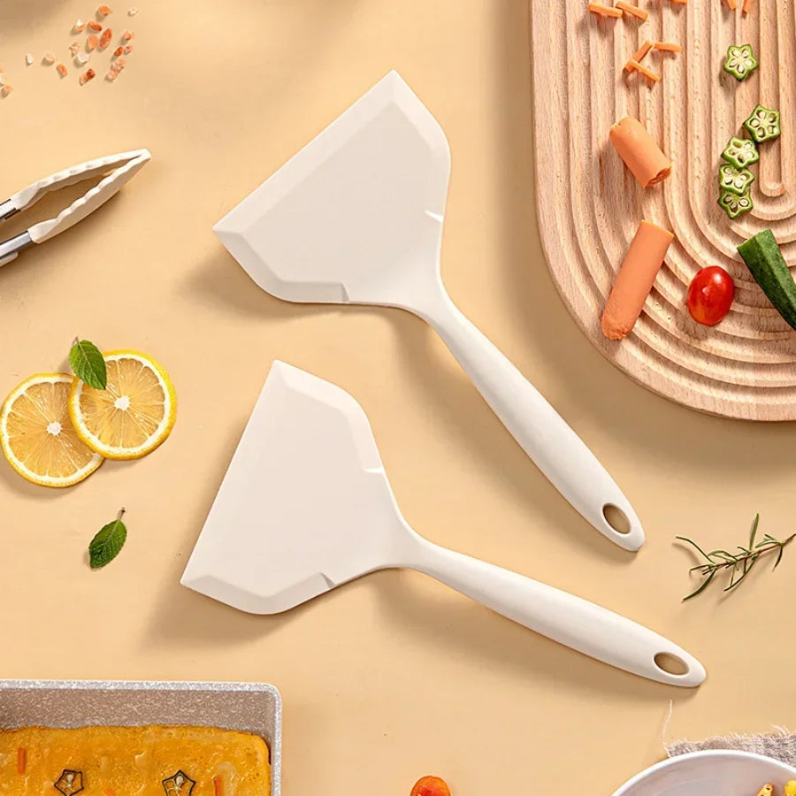 1pc silicone Heat resistant spatula household food grade non-stick Frying pan sushi steak fish pancake baking Scoop Kitchen Tool 4
