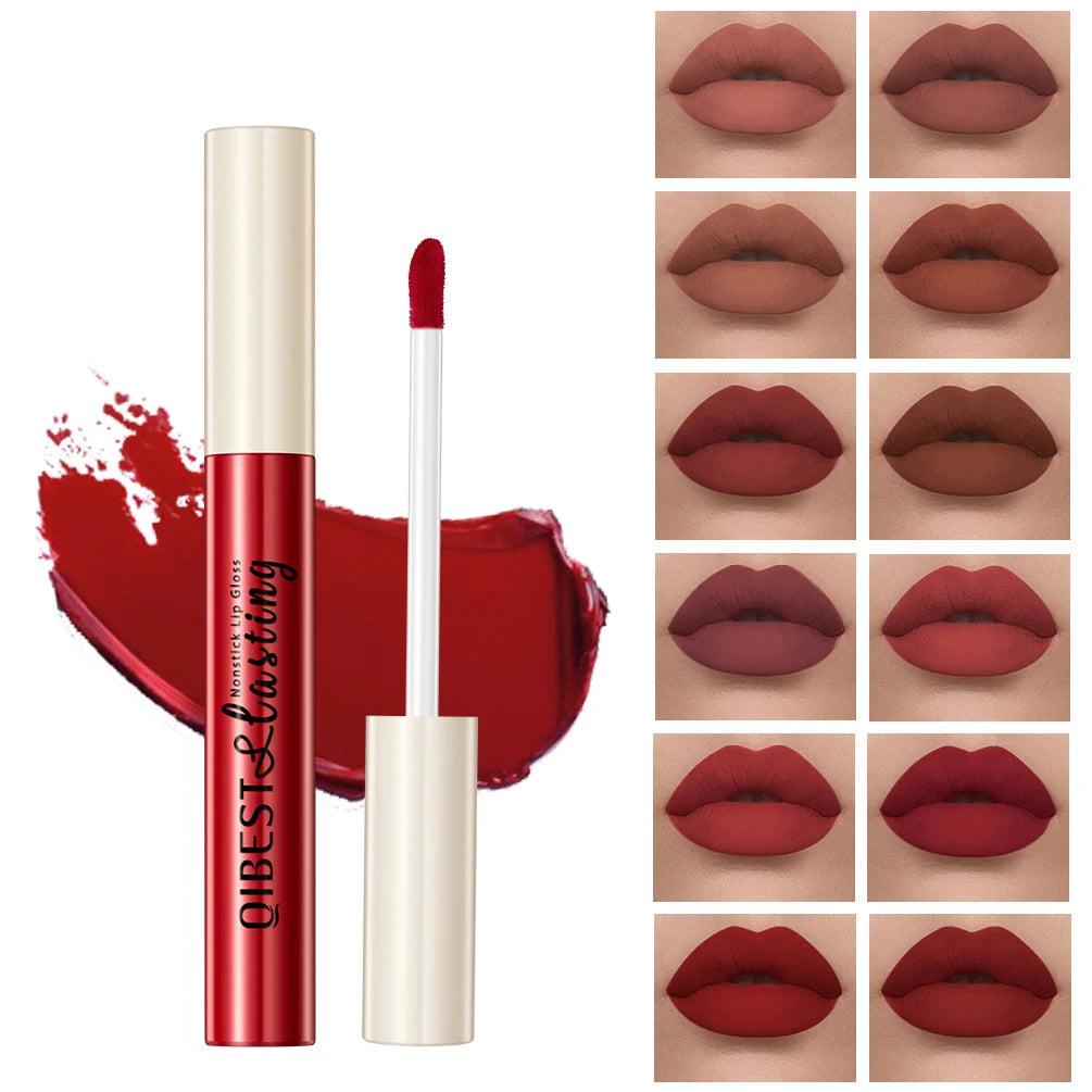 Matte Liquid Lipstick, Non-Stick Cup, Waterproof, Long-Lasting, Smudge-Proof, Velvet Finish, Transfer-Resistant Lip Gloss 2
