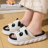 Cute Cartoon Cow Linen Slippers for Men & Women | Non-Slip Home Slides 6