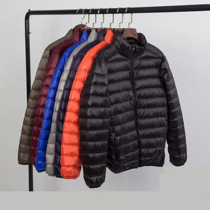 New Autumn And Winter Down Jacket Men's Fashion Hooded Super Light Warm Slim Coat Down Jacket Men's Coat 3