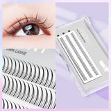 DIY-A-M-Shape-Spikes-Cluster-Eyelash-Extension-Fish-Tail-Mix-3D-Heat-Bonded-False-Lashes
