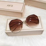 Rimless Polygon Fashion Sunglasses