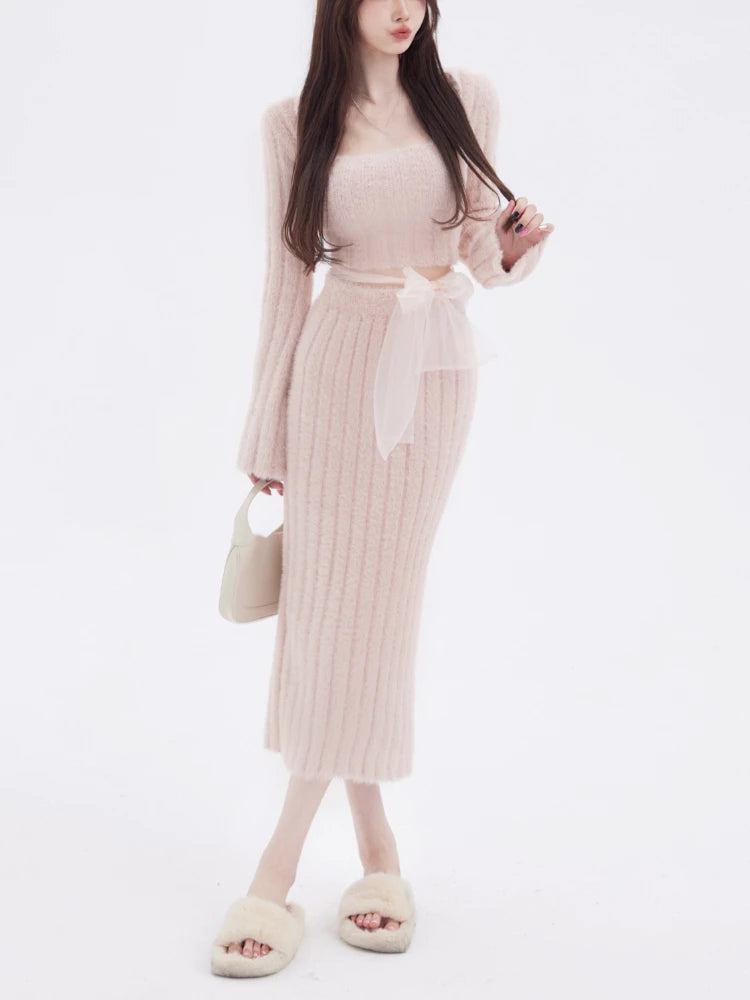 Autumn-Sweater-Knitted-Suits-Female-Elegant-2-Piece-Skirt-Sets-Korean-Fashion-Even-Party-Y2k-Mini