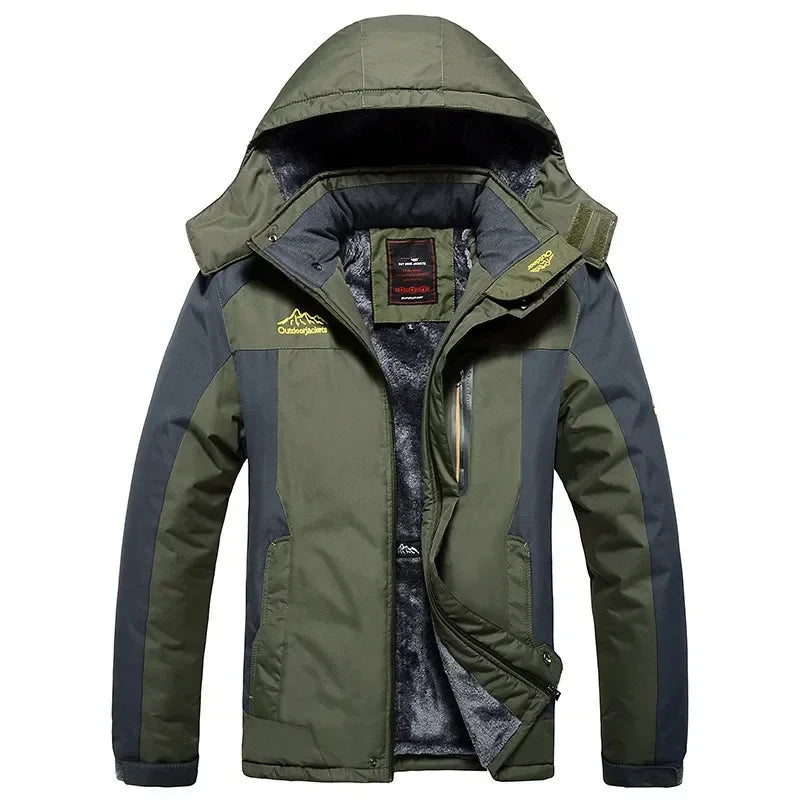 Men Thick Warm Waterproof Hooded Parka Coat Windbreaker Military Fleece Jacket PlusSize 9XL TheFashionFever