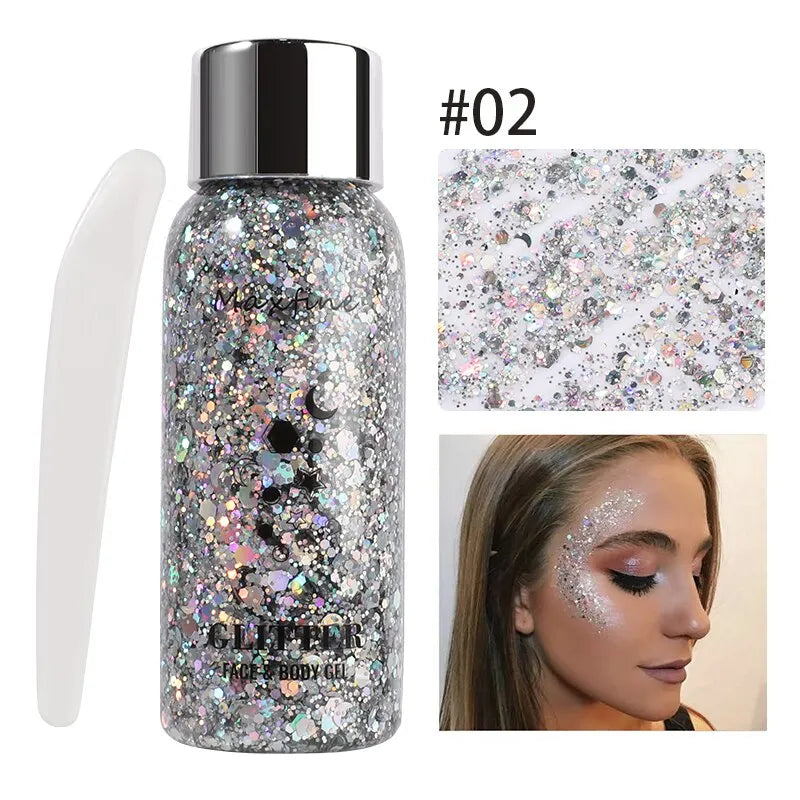 Full-Body-Gel-Sequins-Dazzle-Color-Dress-Eye-And-Hair-Highlights-Long-Term-Powder-Is-Not