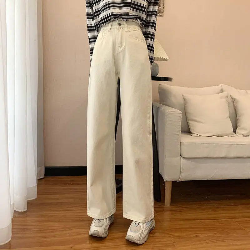 Straight Leg Jeans For Women High Waist Stretch Denim Trousers Mom Jean Baggy Pants Casual Comfort Trousers Oversize 3