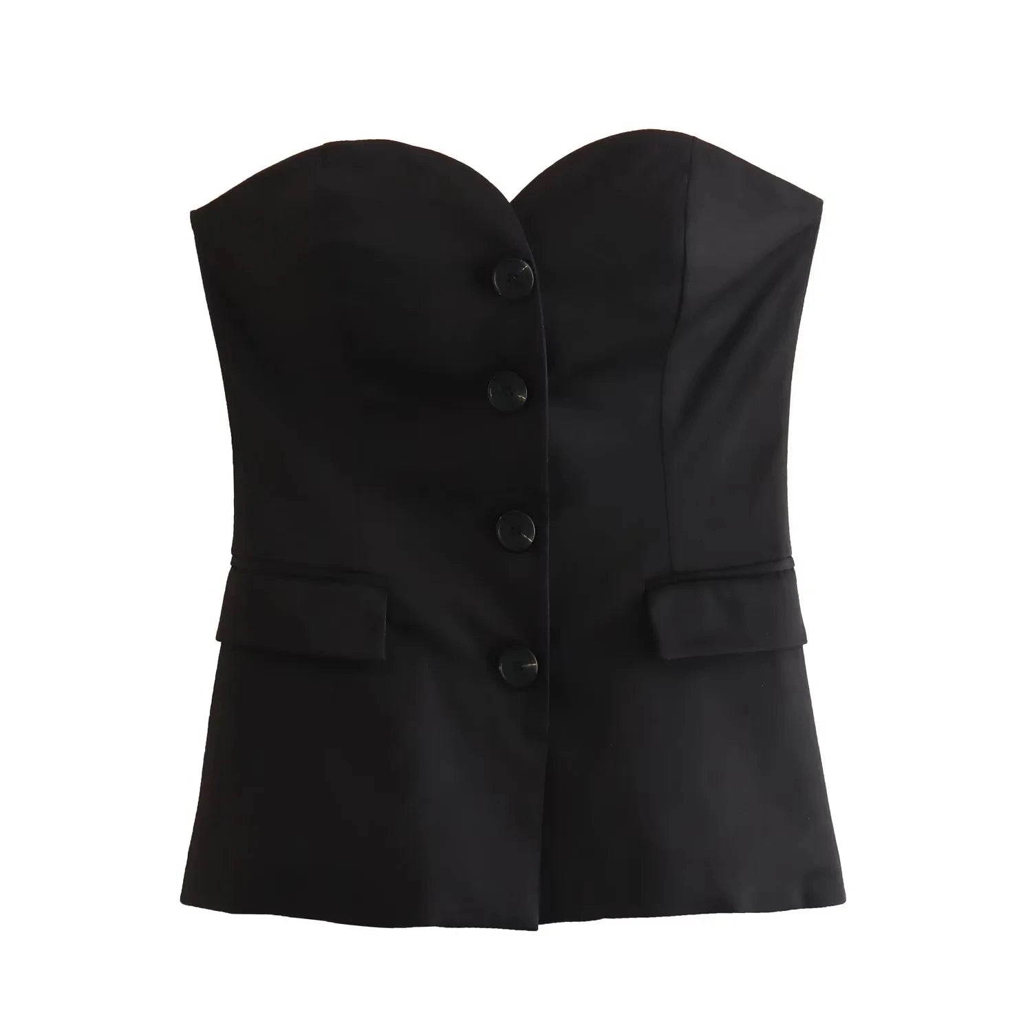 Women’s Elegant Strapless Two-Piece Set