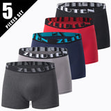 Men's Premium Gold Print Boxer Briefs (5 or 10 Pack)