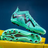 Men's Soccer Cleats Football Cleats for Mens Big Boys Mid-Top Spikes/TF Shoes for Youth Professional Training Turf Sneaker 4