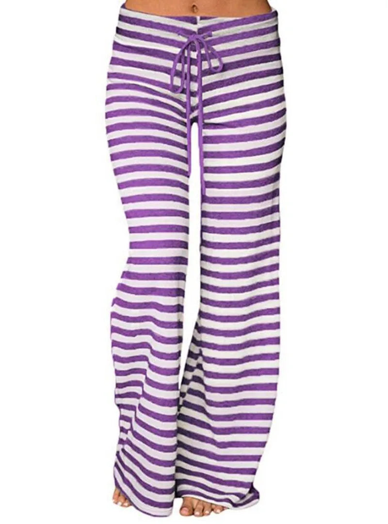 Print-Sleep-Bottom-Women-Cotton-Long-Pant-Home-Pajamas-Soft-Slip-Summer-Pants-Drawstring-Big-Size