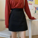 Skirts Women Solid All-match Mini Teenagers Fashion Lady Empire Popular Charm Preppy Temperament Ulzzang Simple Casual Gray New 7