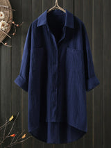Women’s Cotton Linen Commuting Blouse