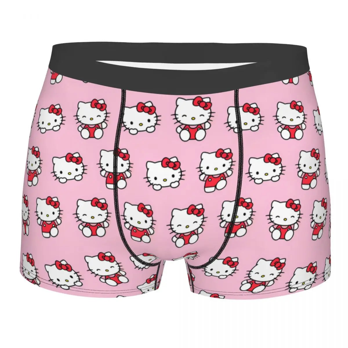 Hello Kitty Pattern Men’s Boxer Shorts