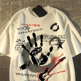 American Vintage Round Neck Short Sleeved T-shirt Men/Women Korean Inst Summer New Top 5