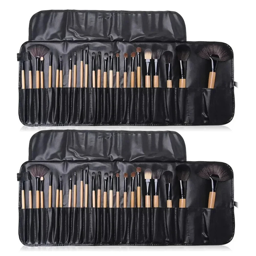 Professional 24-Piece Makeup Brush Set with Gift Bag
