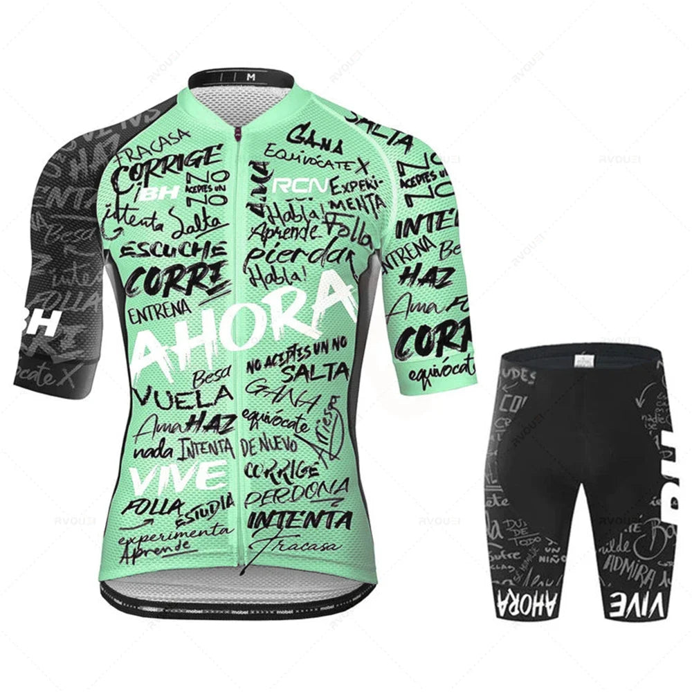 RCN Men's Cycling Jersey & Bib Shorts Summer Set
