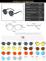 Metal Steampunk Sunglasses Men Women Fashion Round Glasses Brand Designer Vintage Sun Glasses High Quality Oculos de sol UV400 5
