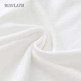 WAVLATII Women New Cotton T shirts Female Soft White Black Tees Lady Plus Size Basic Tops for Summer WT2102 5