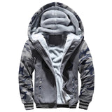 Men's Jacket Camouflage Thicken Winter Jackets for Men Fleece Long Sleeve Coat Man Casual Hoodies Streetwear Men's Coats 6