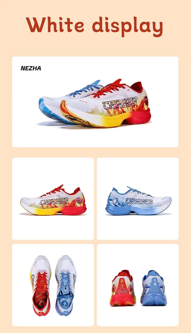 CIERSES NEZHA Marathon Men's Running Shoes Gym Trainers Zapatillas De Deporte Man Sneakers Ultralight Carbon Plate Sports Shoes