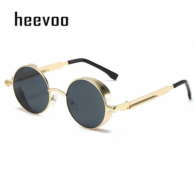 Steampunk Metal Round Sunglasses