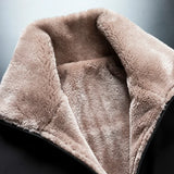 Men 2025 Winter Windproof Warm Thick Fleece Jacket 5