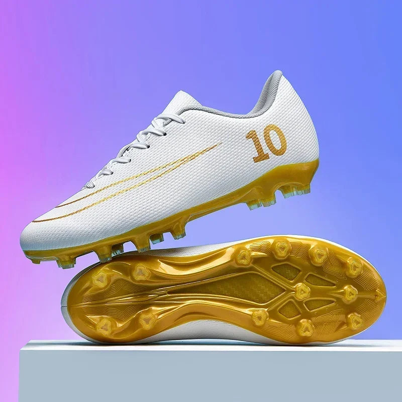 Men Adult Kids Training Football Boots Ultralight Soccer Shoes TF/FG Outdoor Sports Shoes Futsal Professional  High-quality 2