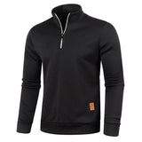 Men Sweatshirts Spring Thicker Pullover Half Zipper Pullover 5