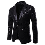 Men's Suit Jacket Little Round Sequins Sparkling Men's Blazer Wedding Dinner Band Stage 6