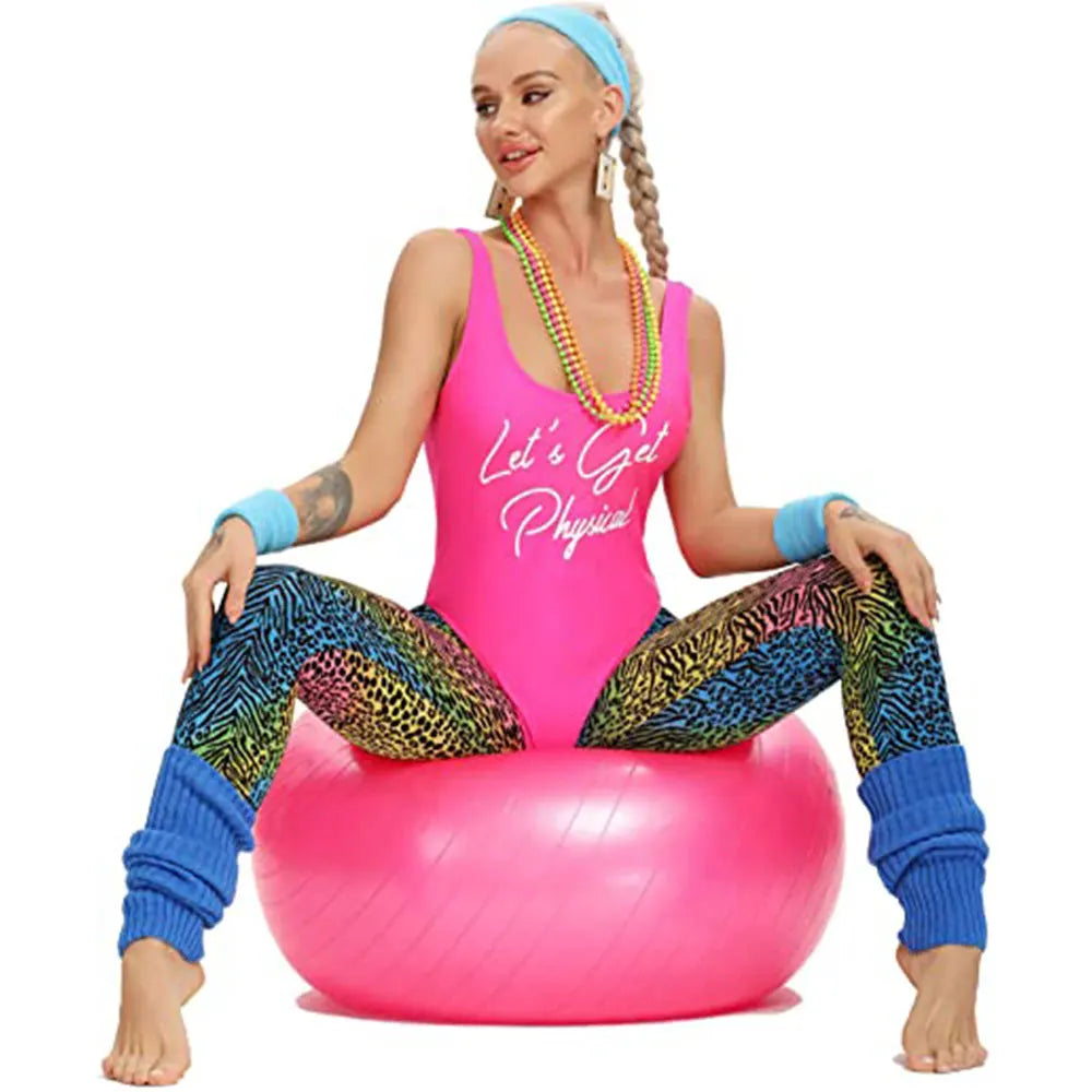 80s 90s Retro Bodysuit Swimsuit | High Cut One Piece Bikini | Hot Pink