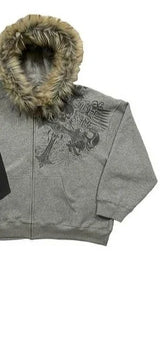 Y2K Vintage Skull Print Hoodie