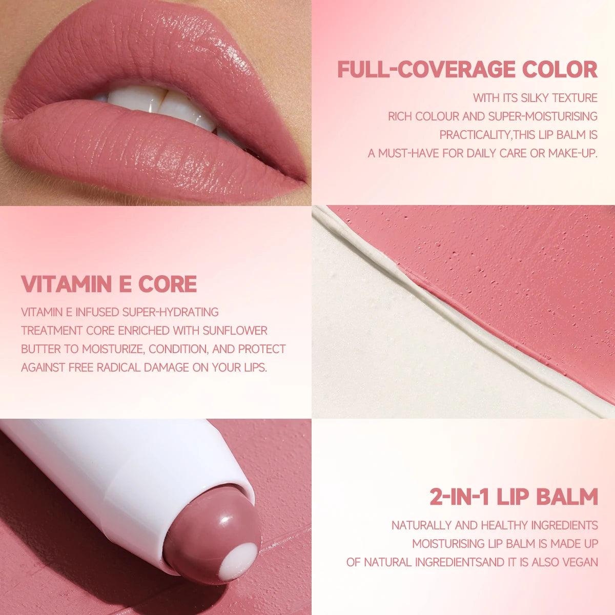 Moisturizing Gloss Lipstick Pen - Long-lasting Waterproof Color Rendering Lip Gloss, Rotating Lipstick Pen 4