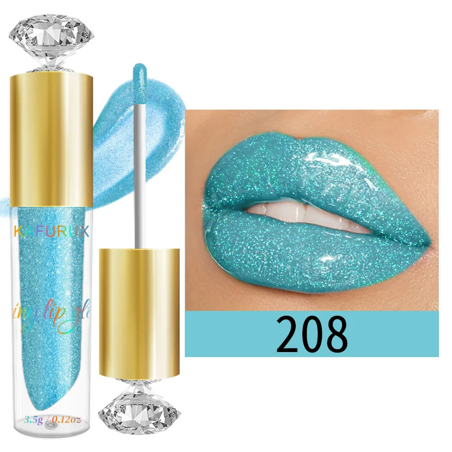 9-Color Diamond Shimmer Glitter Lip Gloss